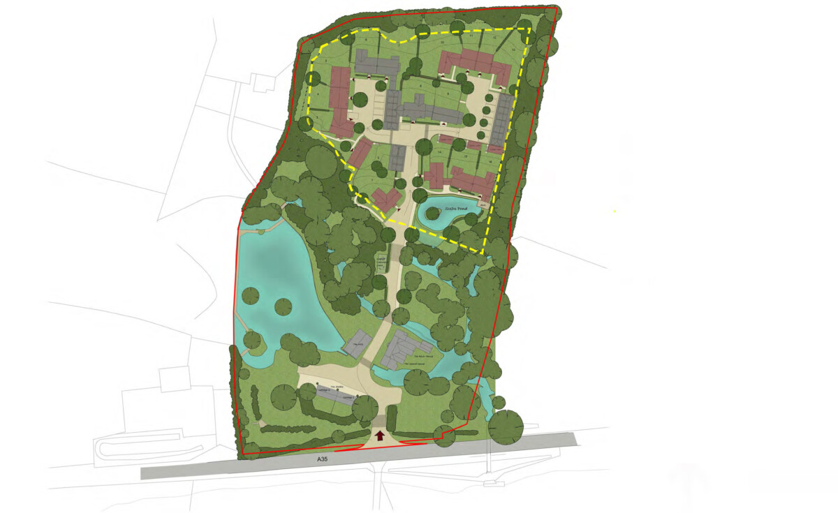 NEW LIFE: Plan of site at Morden where a historic mill and farm house are to be restored and 16 new homes built