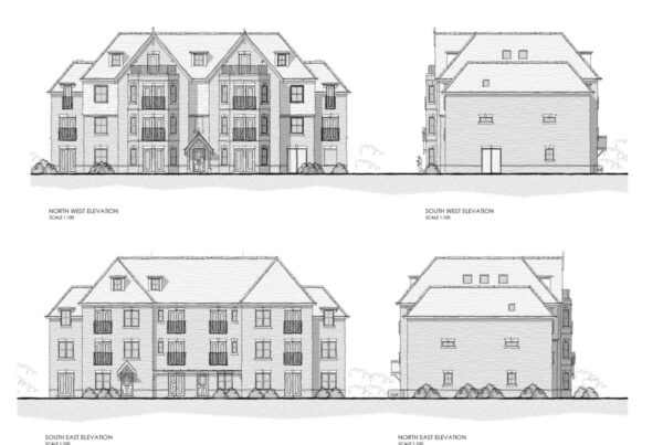 APPROVED Plans showing a new development of 20 apartments set to regenerate a site at Lansdowne in Bournemouth